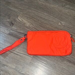 lululemon athletica Vibrant Orange Wristlet